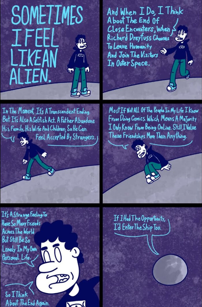One And Only Comics panel discussing feeling like an alien