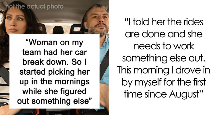 Driver Finally Ends Months Of Rides After Coworker Pushes One Favor Too Far