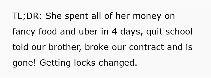 Sister's Entitlement Has No Limits, She Can't Believe Someone Actually Calls Her Out Sister's Entitlement Has No Limits, She Can't Believe Someone Actually Calls Her Out