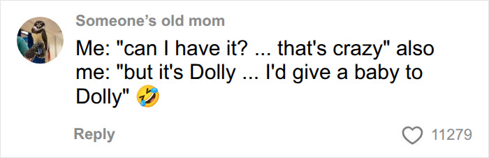 A fan's comment about Dolly Parton, expressing excitement and turning heads online. A fan's comment about Dolly Parton, expressing excitement and turning heads online.