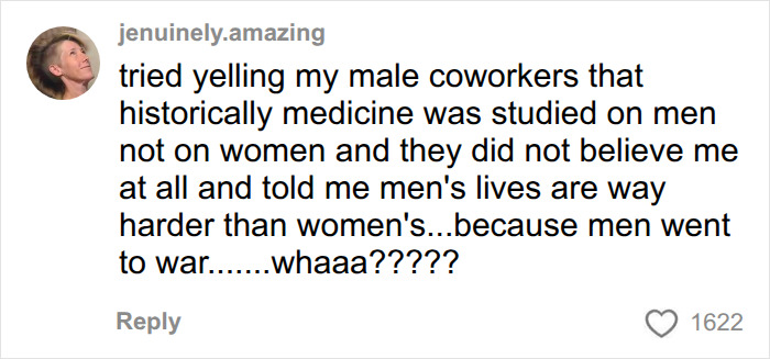 User frustrated about medicine studied on men, not women User frustrated about medicine studied on men, not women