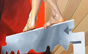 28 Paintings By Michel Devanakis Where Extreme Perspective Completely Transforms The Human Form