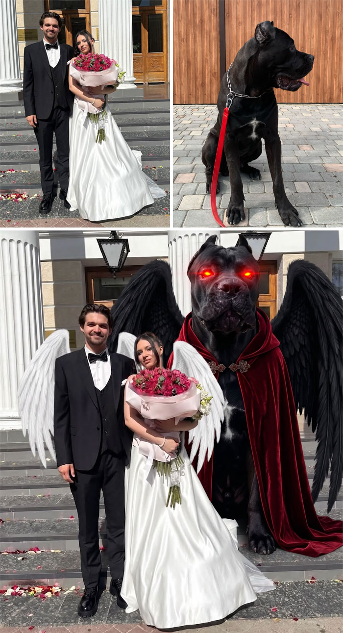 Photoshoppers, Help! Teleport Lucifer To His Parents' Wedding, Please!