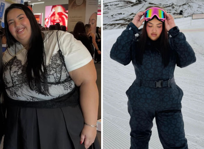 Photos of girls changing themselves, showcasing a significant body transformation, proving girls change everything about themselves.