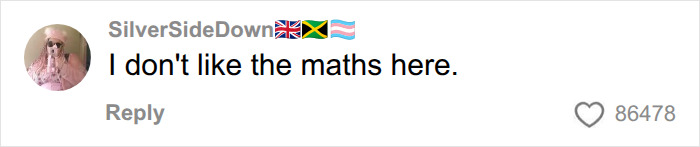 A comment asking if there is actual food in America, regarding American parents' grocery choices. A comment asking if there is actual food in America, regarding American parents' grocery choices.