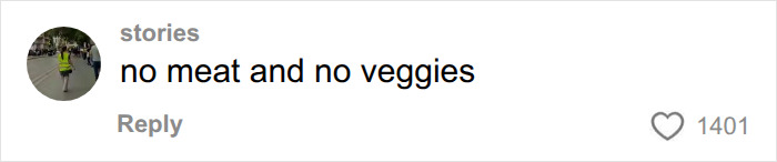 A comment about American parents grocery shopping, observing no meat and no veggies in the cart. A comment about American parents grocery shopping, observing no meat and no veggies in the cart.