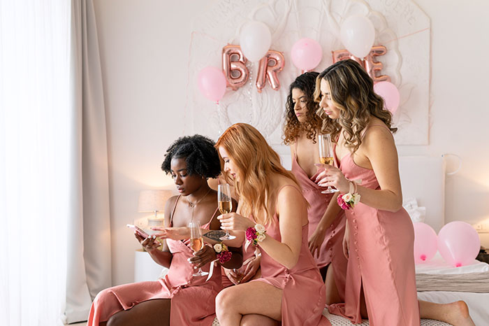 MOH throws a bridal shower with guests wearing pink, unknowingly paying $150 each.