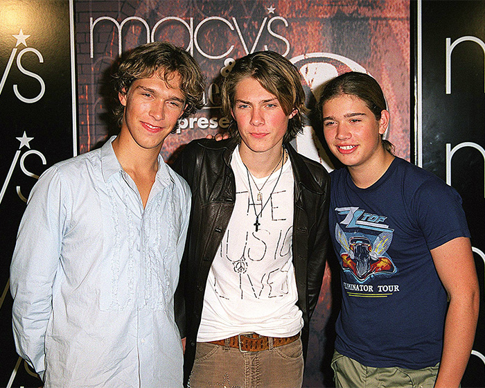 Young Hanson Brothers at Macy's event during early career days