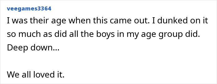Social media comment reminiscing about childhood love for Hanson brothers music
