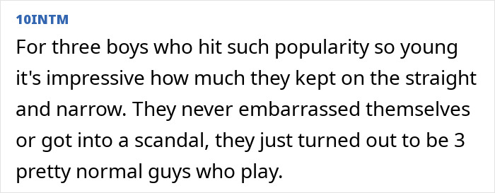 Fan impressed by Hanson brothers' clean image and lasting popularity