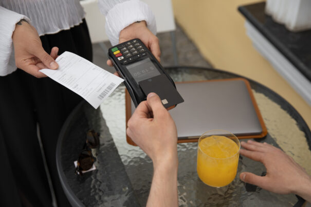 A man pays for breakfast at a cafe with his credit card while his BIL secretly pays, then blames him for expensive food. A man pays for breakfast at a cafe with his credit card while his BIL secretly pays, then blames him for expensive food.