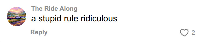 A comment on an article about an honors student suspension, calling the new school rule stupid and ridiculous.