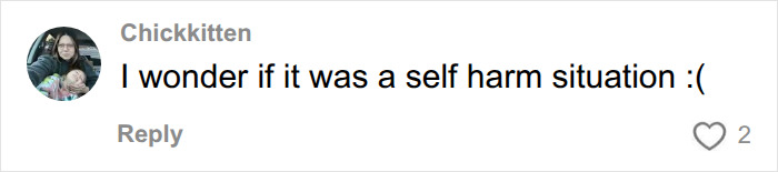 Comment wondering if disappearance involves s*******m situation