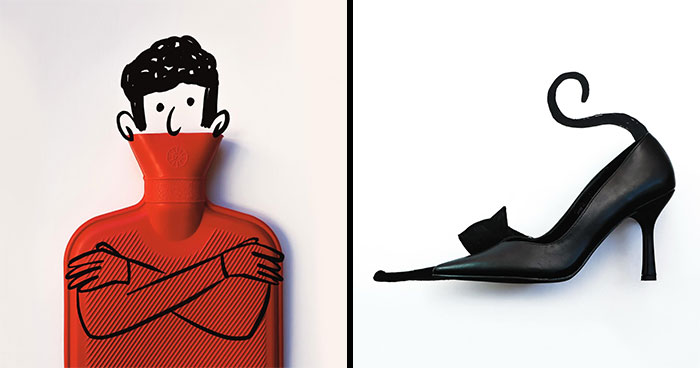 39 New Pics Where Romain Joly Turns Everyday Objects Into Clever Illustrations