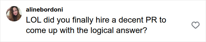 HYROX CEO backlash comment: user Alinebordoni asks if a decent PR was hired for a logical answer after athlete incident.