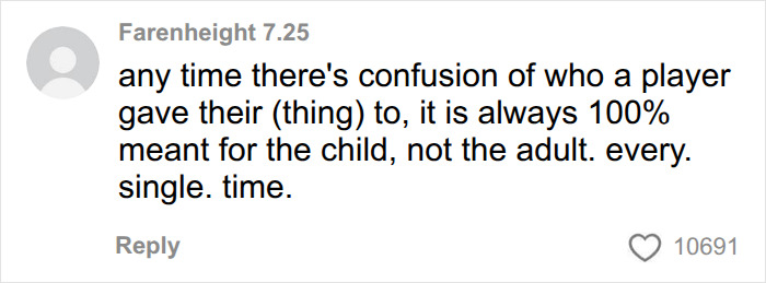 Online comment criticizing a Karen trying to steal an NFL hat from a kid at a football match. Online comment criticizing a Karen trying to steal an NFL hat from a kid at a football match.
