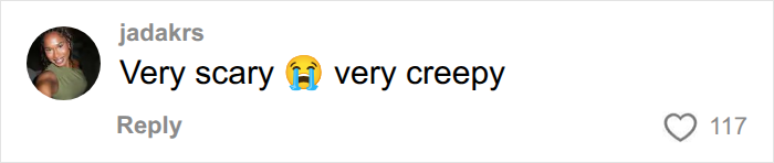 Comment reacting to a woman's first date experience as very scary and very creepy. Comment reacting to a woman's first date experience as very scary and very creepy.