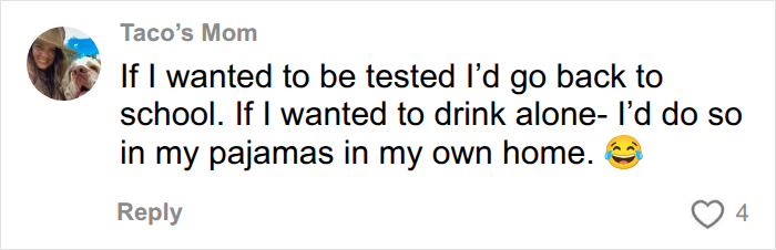 Reaction to first date game stating they would rather drink alone in pajamas. Reaction to first date game stating they would rather drink alone in pajamas.