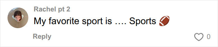 A social media user comments My favorite sport is .... Sports with a football emoji, regarding the SNL star's parody betting ad. A social media user comments My favorite sport is .... Sports with a football emoji, regarding the SNL star's parody betting ad.