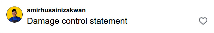 Social media comment, a damage control statement, on the HYROX athlete situation.