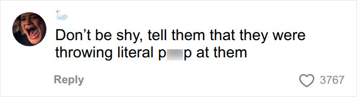 Comment referencing hazing involving throwing objects at teens Comment referencing hazing involving throwing objects at teens