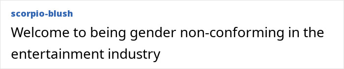 A comment on being gender non-conforming, featuring trans actor themes A comment on being gender non-conforming, featuring trans actor themes