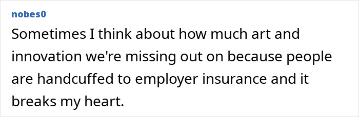 A social media comment about employer insurance in discussions about a trans actor A social media comment about employer insurance in discussions about a trans actor