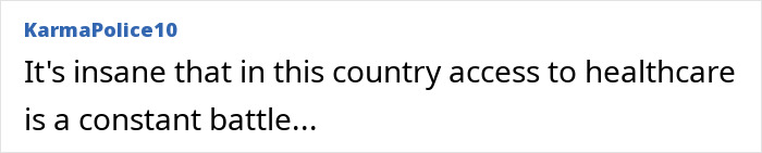 A comment about healthcare struggles, linked to discussions of a trans actor A comment about healthcare struggles, linked to discussions of a trans actor