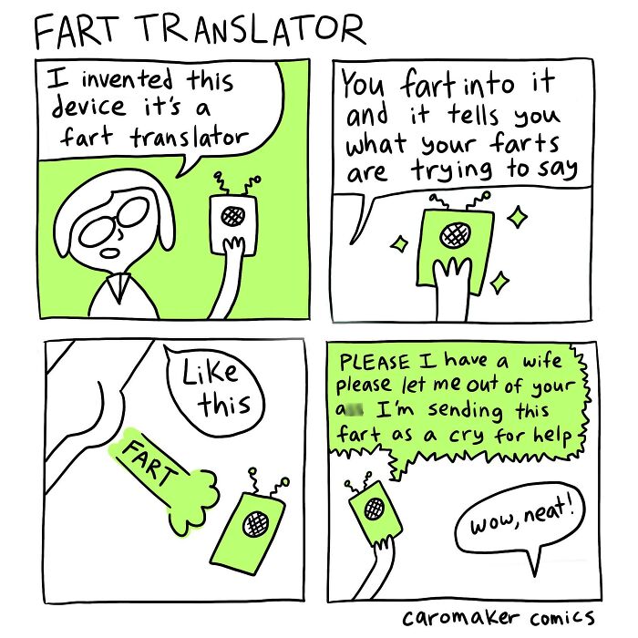 This Artist Creates Absurdly Funny Comics Where Even The Weirdest Ideas Somehow Make Sense (23 Pics)