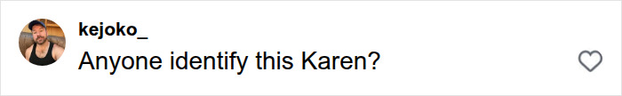Comment asking to identify a Karen Comment asking to identify a Karen