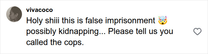 Comment accusing false imprisonment in Karen backlash Comment accusing false imprisonment in Karen backlash