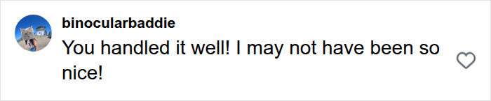 Comment praising how Karen situation was handled Comment praising how Karen situation was handled