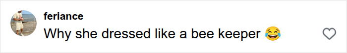 Comment joking about bee keeper outfit in Karen backlash Comment joking about bee keeper outfit in Karen backlash