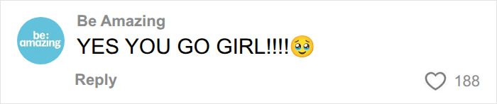 Be Amazing commenting YES YOU GO GIRL to a bystander stepping in against a Karen
