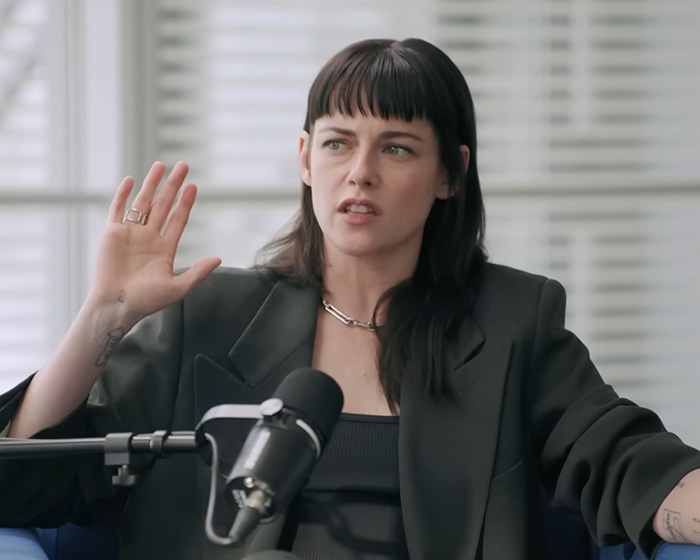 An actress discussing method acting and appalling on-set behavior during an interview. An actress discussing method acting and appalling on-set behavior during an interview.