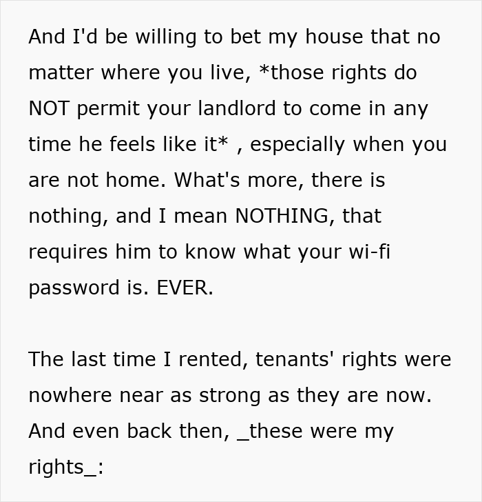 Creepy Landlord Allows Himself Way Too Much And Calls His Tenant Dramatic For Feeling Uncomfortable