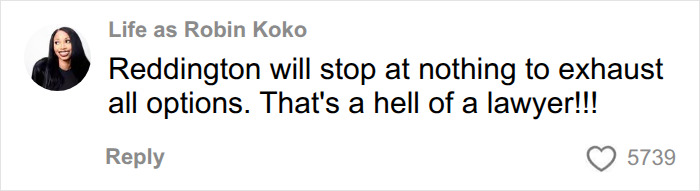 A social media comment praising the lawyer in the Lindsay Clancy trial, where a mistrial was declared. A social media comment praising the lawyer in the Lindsay Clancy trial, where a mistrial was declared.