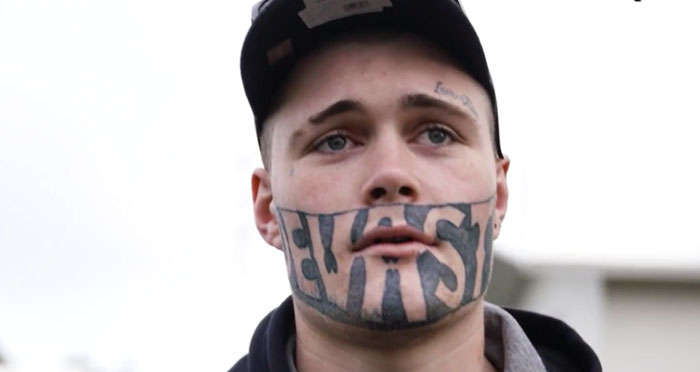 19YO Gets “DEVAST8” Tattooed Across His Face, Then A New Job Changes His Plans For The Tattoo 19YO Gets “DEVAST8” Tattooed Across His Face, Then A New Job Changes His Plans For The Tattoo