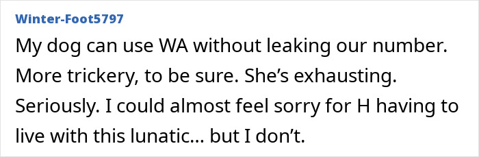 A social media user comments on Meghan Markle's complaint, suggesting trickery and calling her exhausting. A social media user comments on Meghan Markle's complaint, suggesting trickery and calling her exhausting.