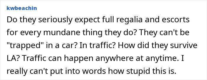A social media user questions Meghan Markle's complaint about new life in UK, asking about expectations for full regalia. A social media user questions Meghan Markle's complaint about new life in UK, asking about expectations for full regalia.