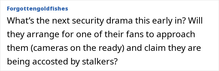 A comment about Meghan Markle's latest complaint regarding her UK life, discussing potential security drama. A comment about Meghan Markle's latest complaint regarding her UK life, discussing potential security drama.