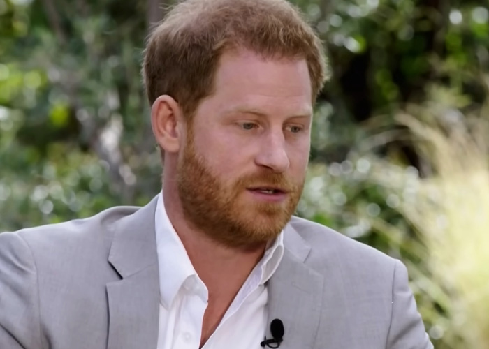 A close-up of Prince Harry after Meghan Markle's post, highlighting his expression after moving to the UK. A close-up of Prince Harry after Meghan Markle's post, highlighting his expression after moving to the UK.