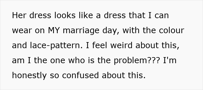 Bride Is Told She "Doesn't Need" A White Dress, Then Sees What Her MIL Plans To Wear To The Ceremony