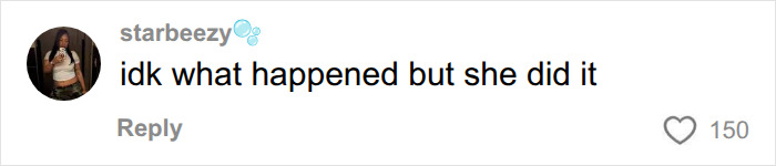 A comment on social media questioning the mother's reaction during the press conference about her missing son.
