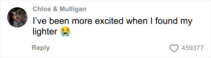 A comment from a user expressing less excitement from the mother about her missing son being found.