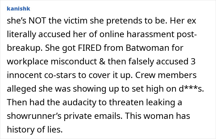 Detailed comment listing allegations against Ruby Rose after her Katy Perry accusations. Detailed comment listing allegations against Ruby Rose after her Katy Perry accusations.