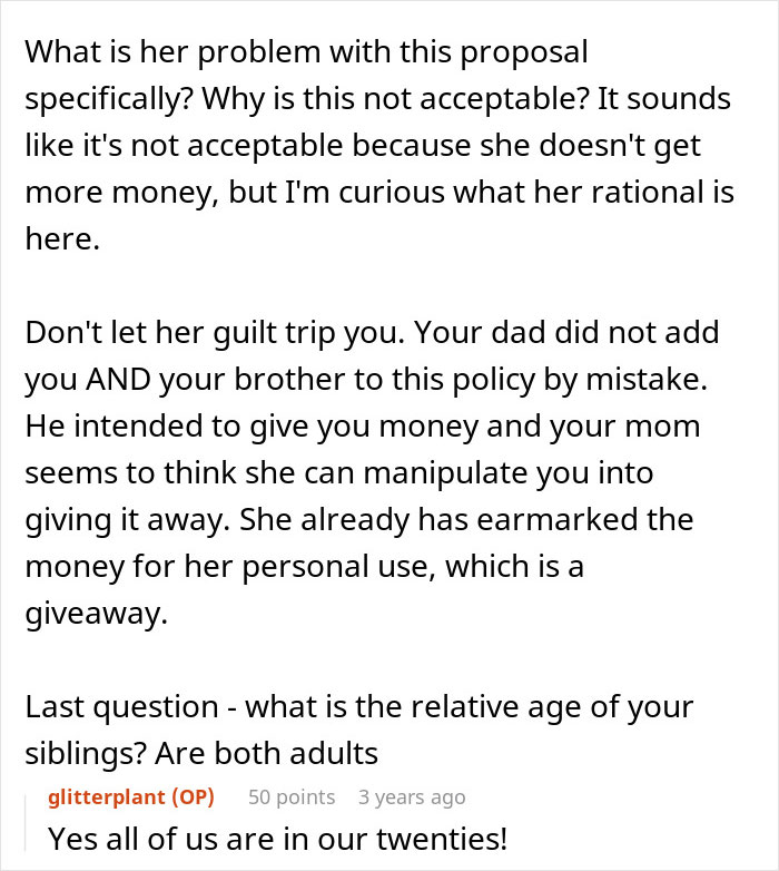 Mom Demands Kids Give Her Their Share Of The Inheritance, Doesn't Like Daughter's Response
