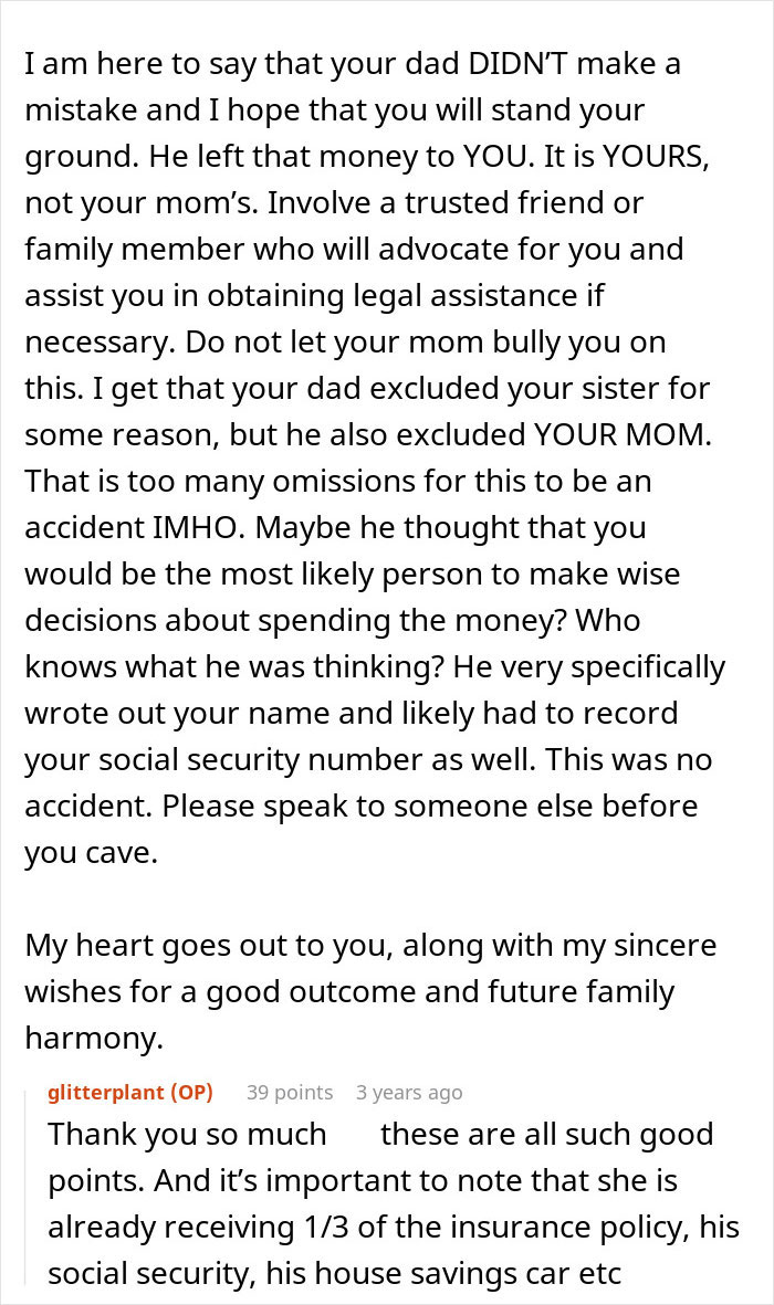 Mom Demands Kids Give Her Their Share Of The Inheritance, Doesn't Like Daughter's Response