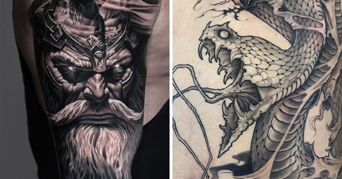 16 Bold Tattoo Designs That Draw On Ancient Myths, Gods, And Spiritual Geometry From Our Sacred Gold Studio