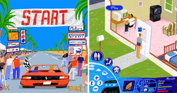This Artist Captures The Colorful Spirit Of The Late ’90s And Early 2000s In 28 Nostalgic Paintings